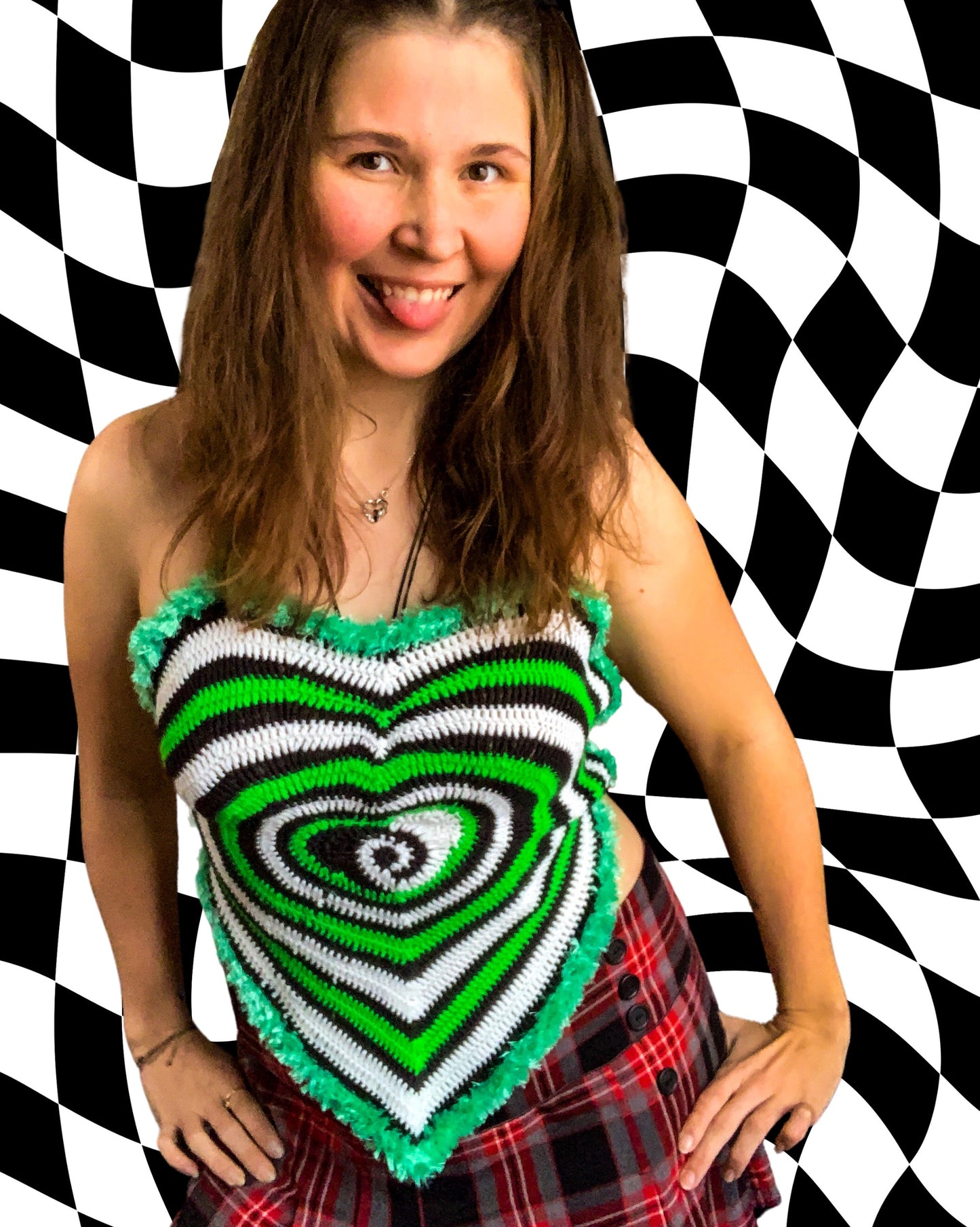 Crochet Heart Top - AVAILABLE NOW