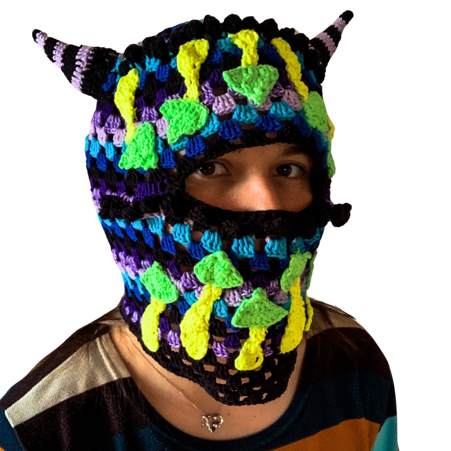 Crochet Mushroom Mask - MADE TO ORDER