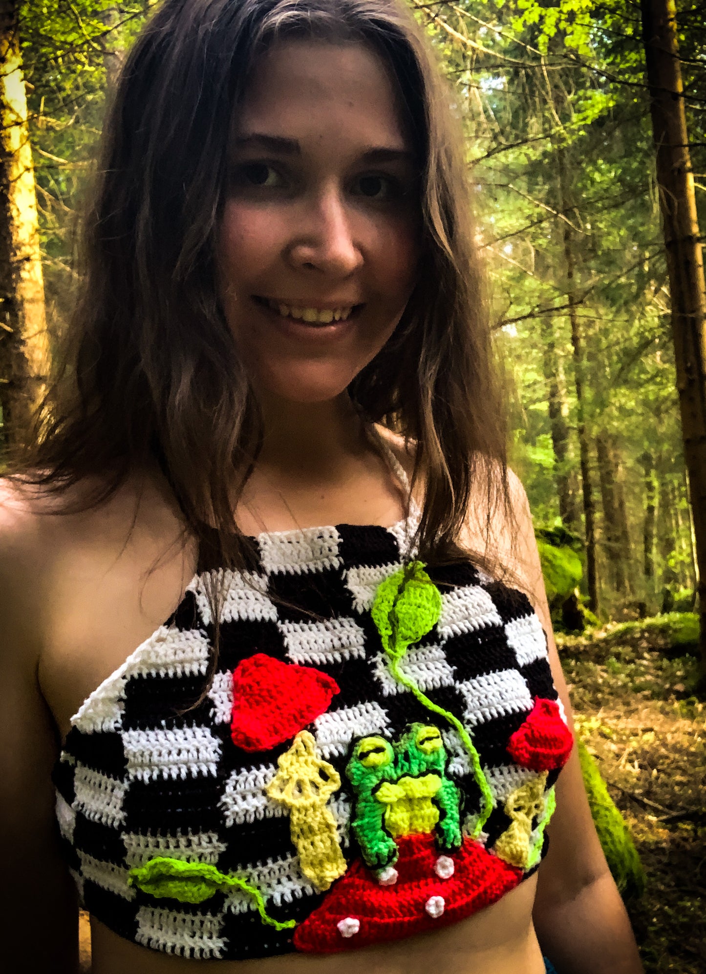 Crochet Amanita Frog Top - AVAILABLE NOW