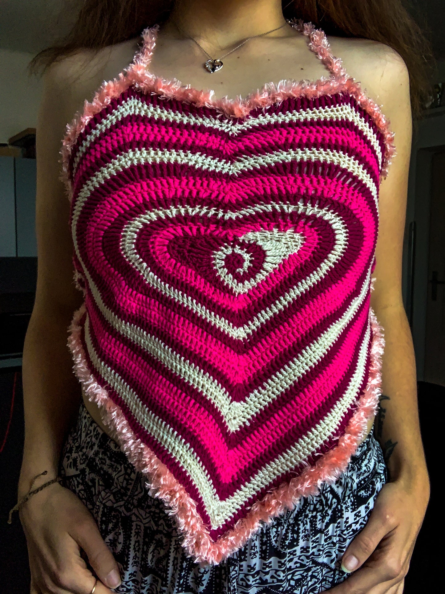 Crochet Heart Top - AVAILABLE NOW