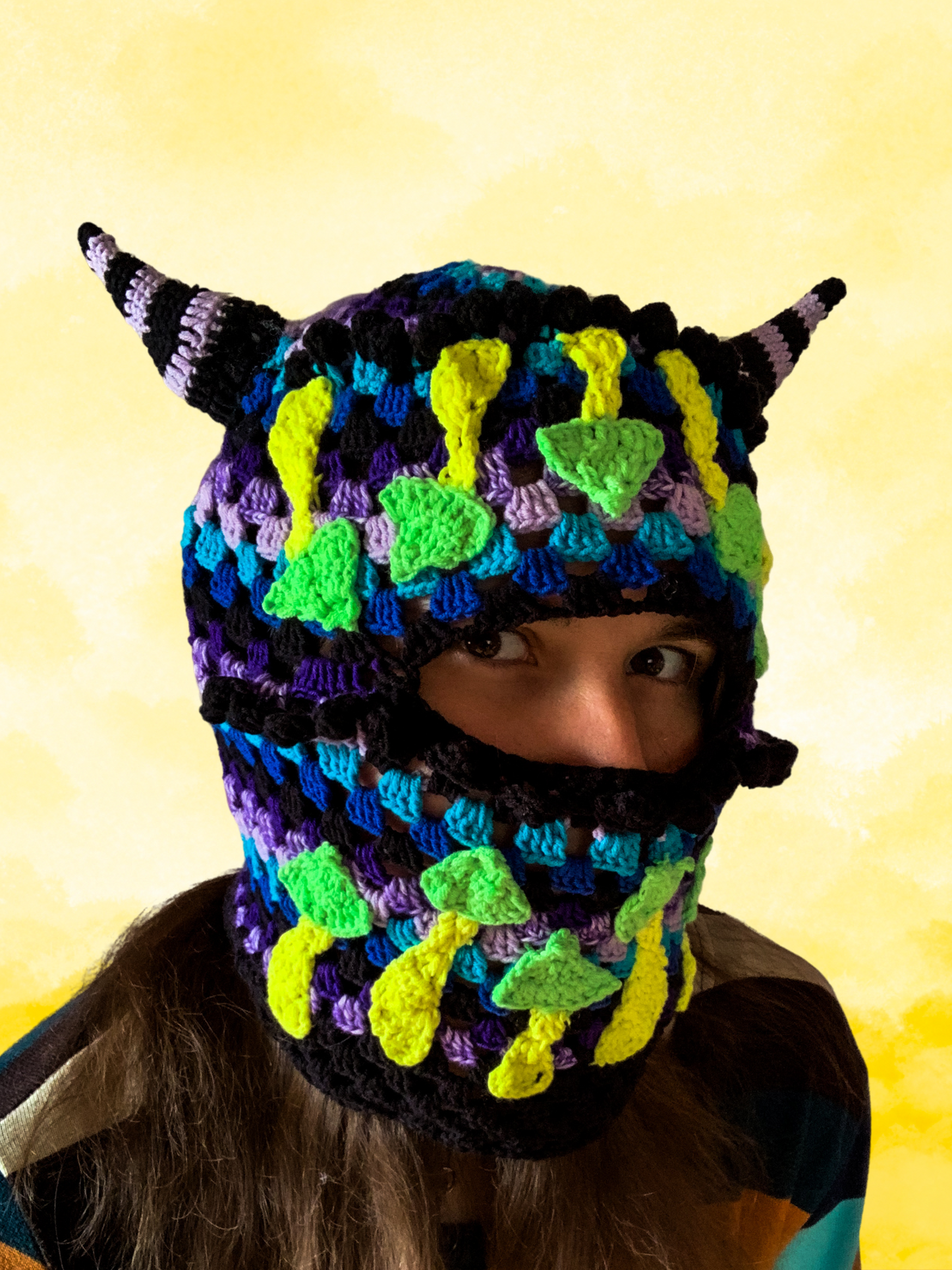 Crochet Mushroom Mask - MADE TO ORDER
