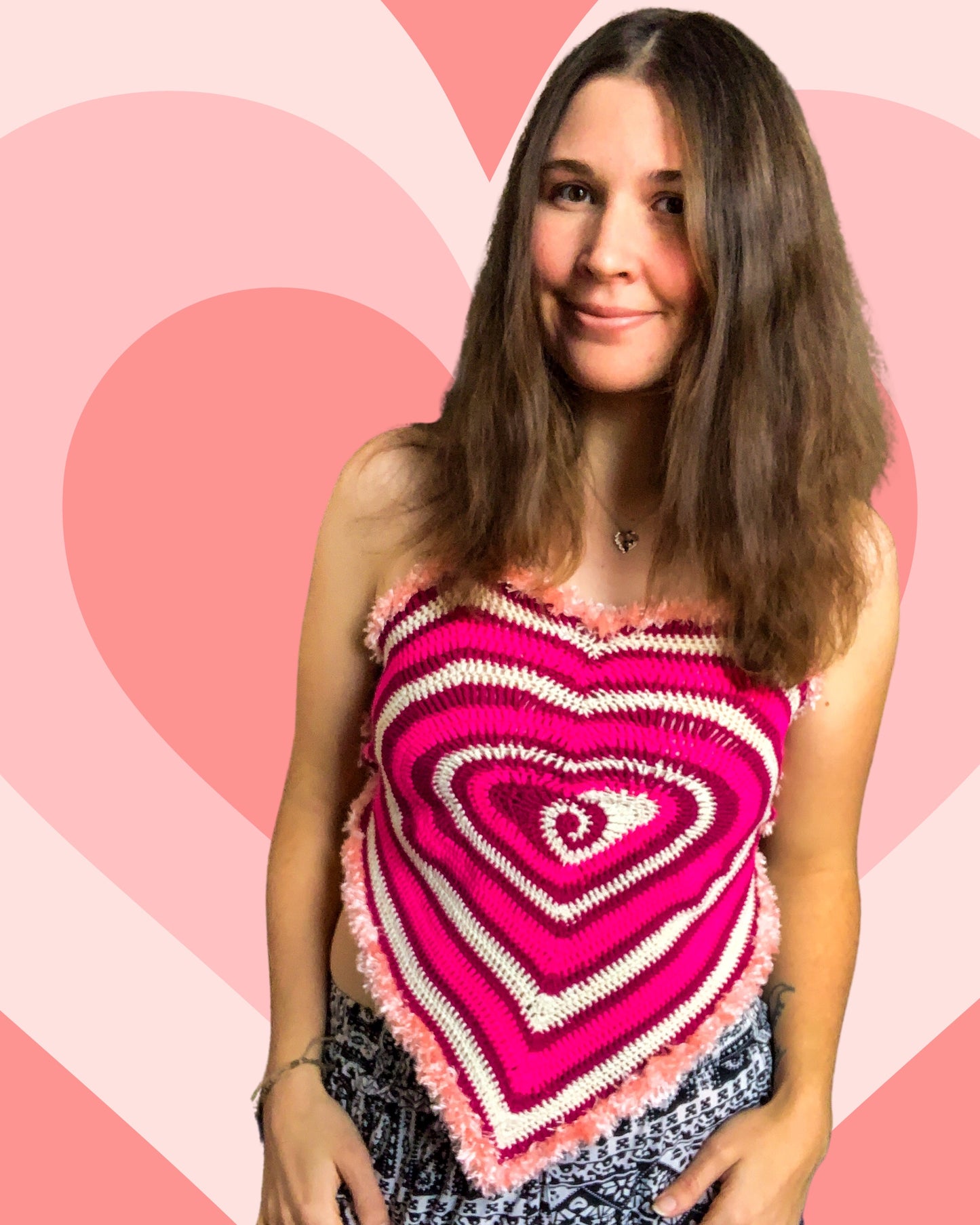 Crochet Heart Top - AVAILABLE NOW