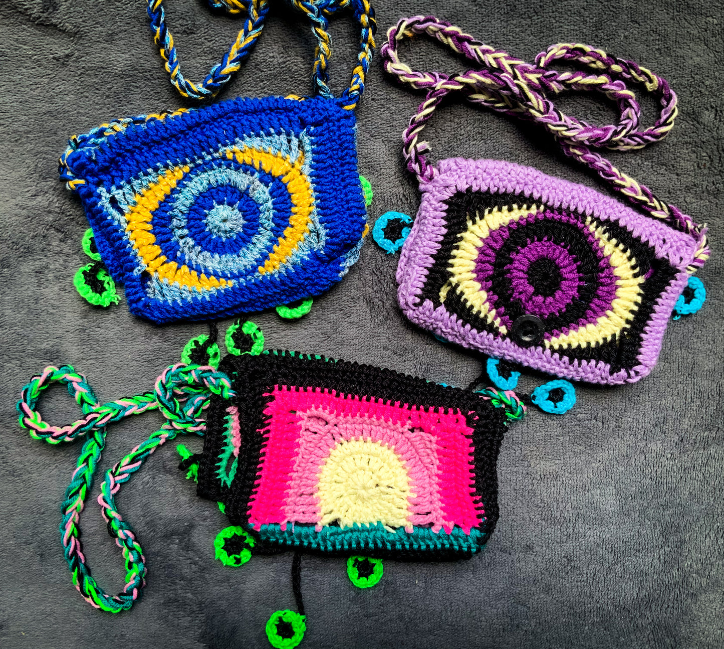 !POPULAR! Crochet Third Eye Pouches