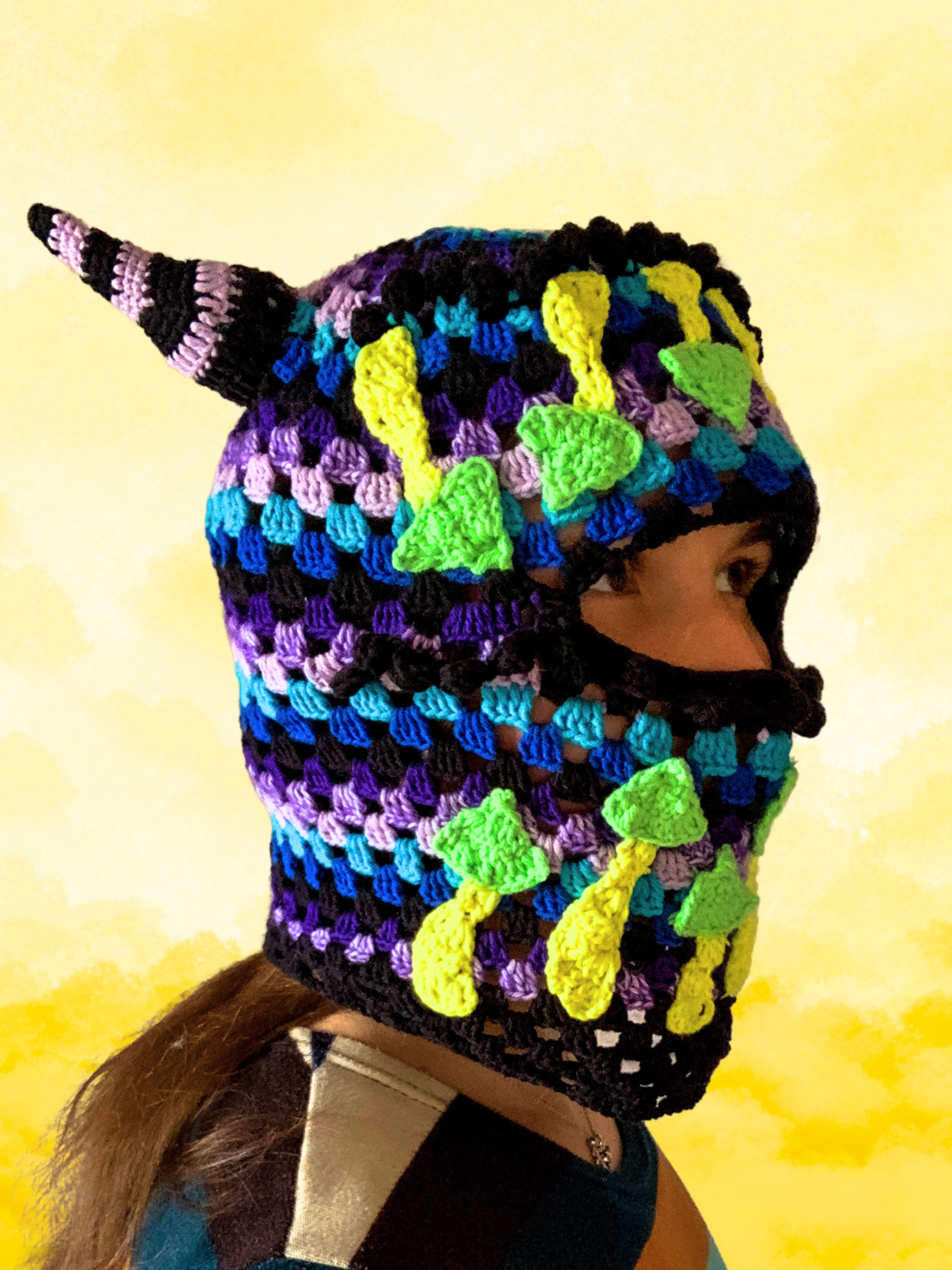 Crochet Mushroom Mask - MADE TO ORDER