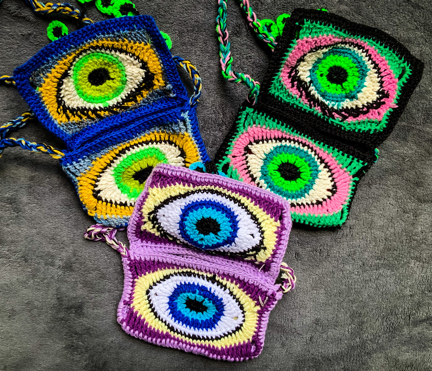 !POPULAR! Crochet Third Eye Pouches