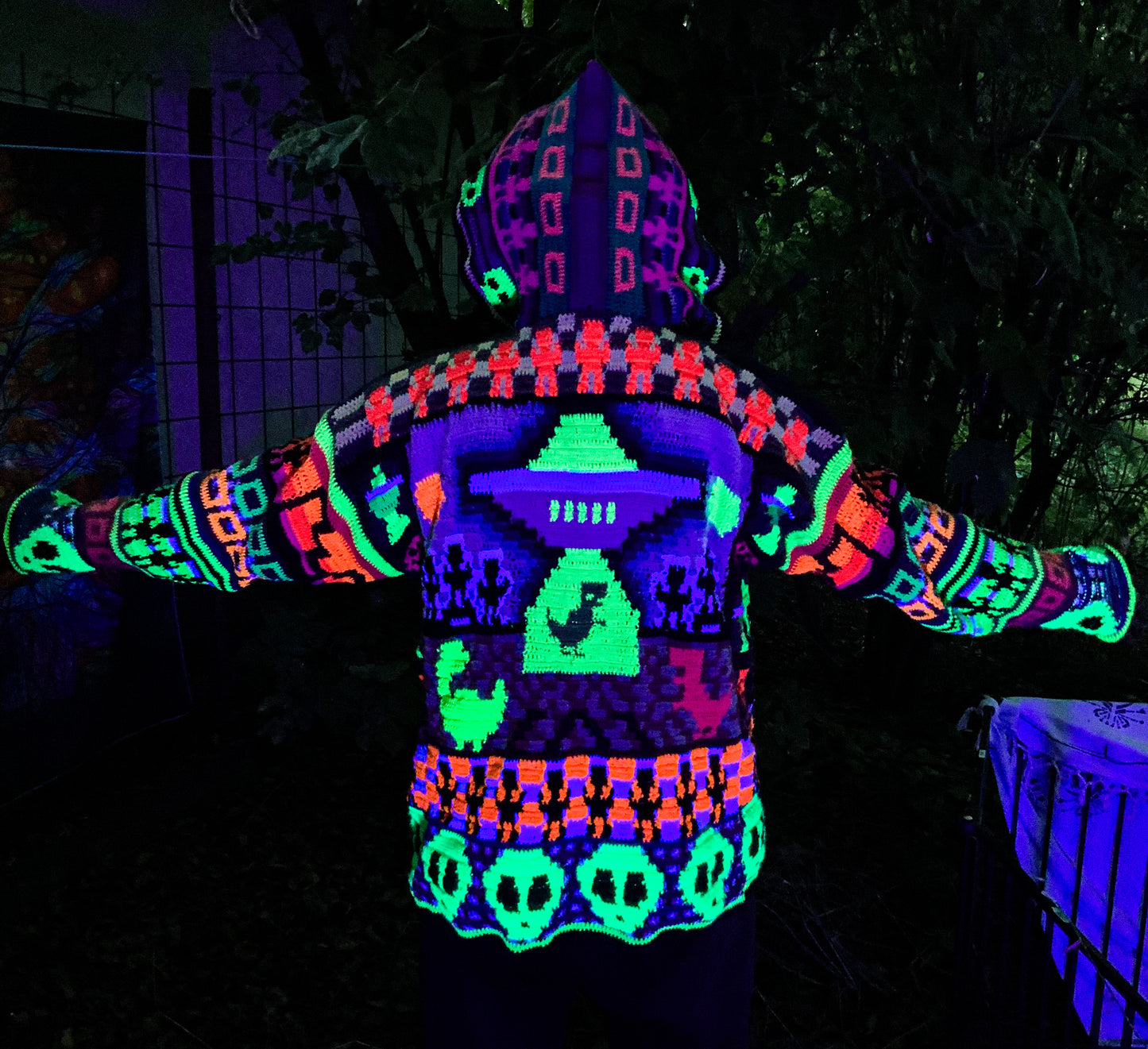 Crochet Alien Coat - MADE TO ORDER