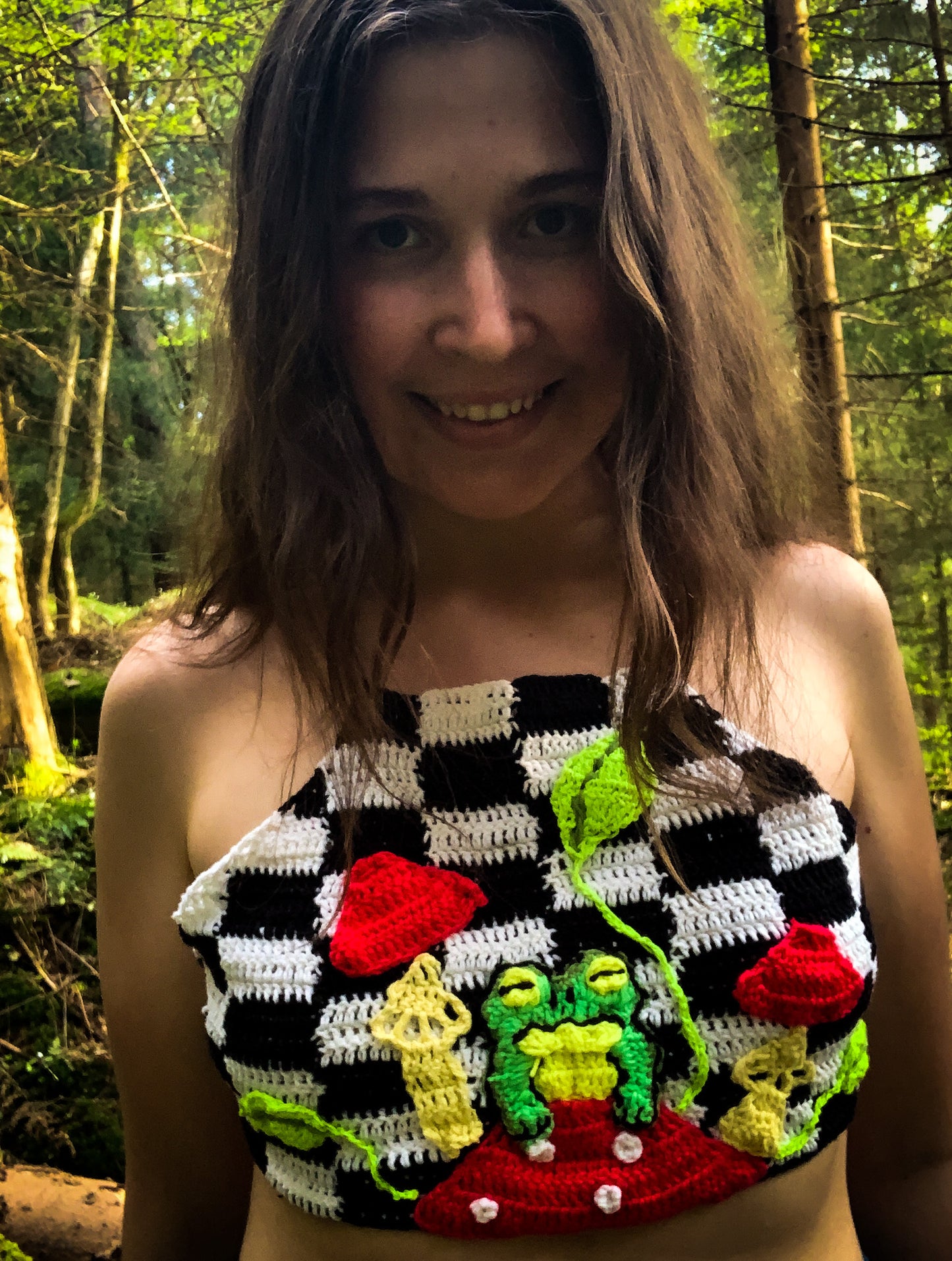 Crochet Amanita Frog Top - AVAILABLE NOW