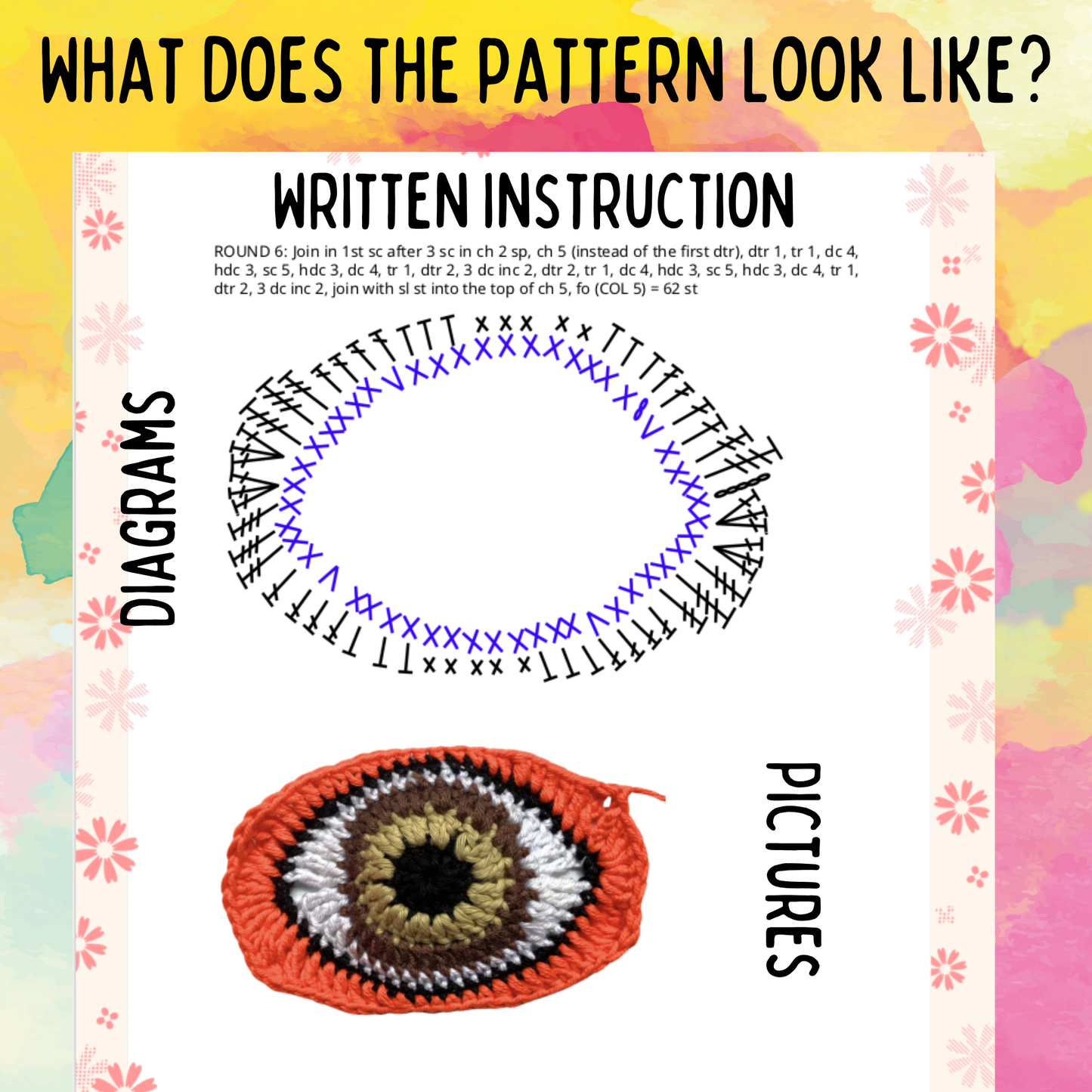 Crochet Third Eye Pouch - PDF Written Pattern