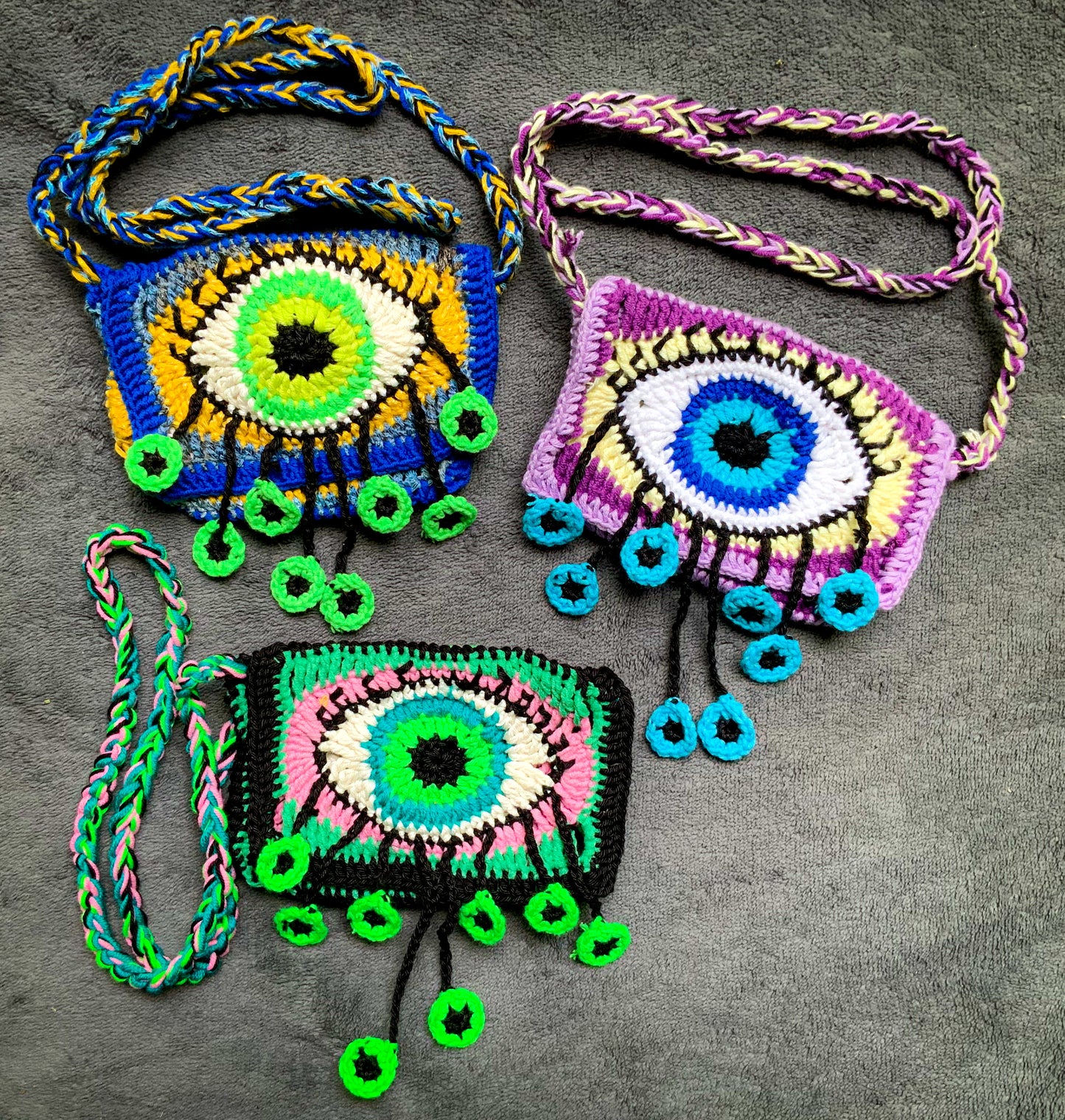 !POPULAR! Crochet Third Eye Pouches