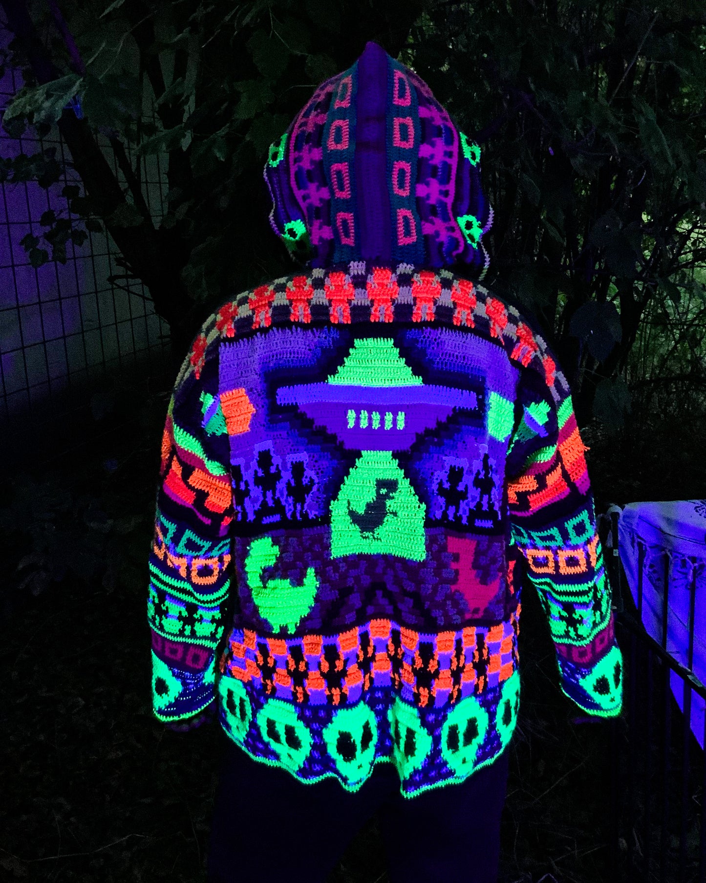 Crochet Alien Coat - MADE TO ORDER