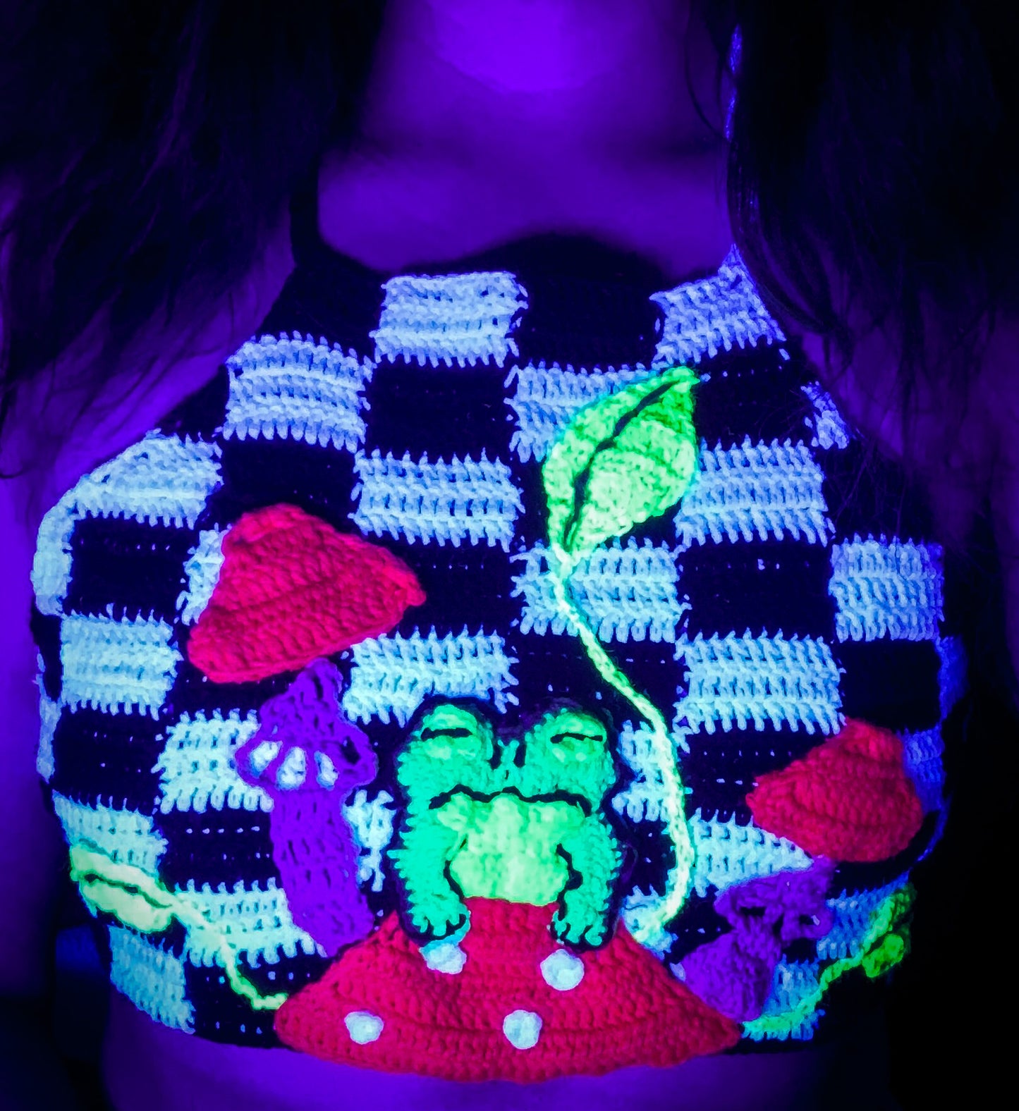 Crochet Amanita Frog Top - AVAILABLE NOW