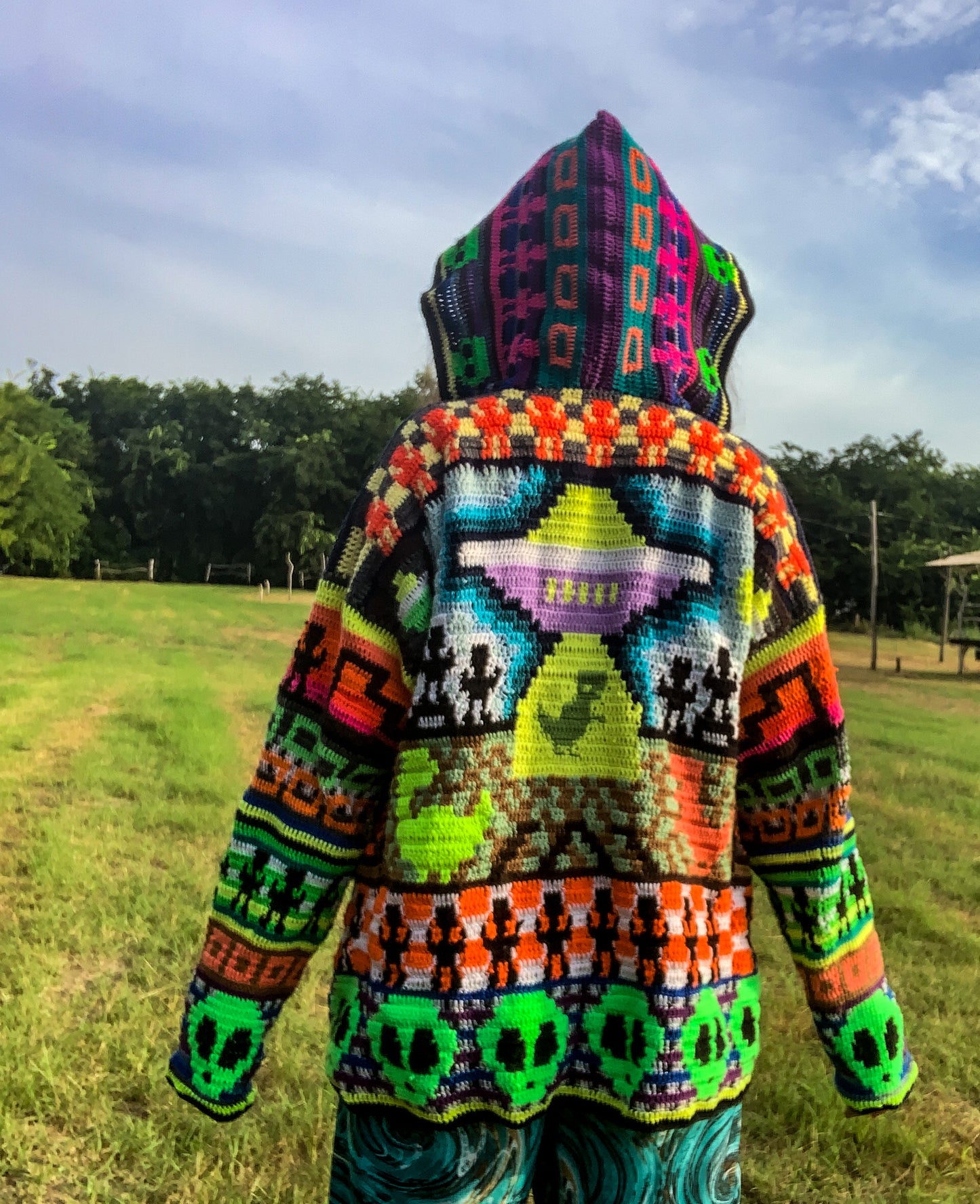 Crochet Alien Coat - MADE TO ORDER