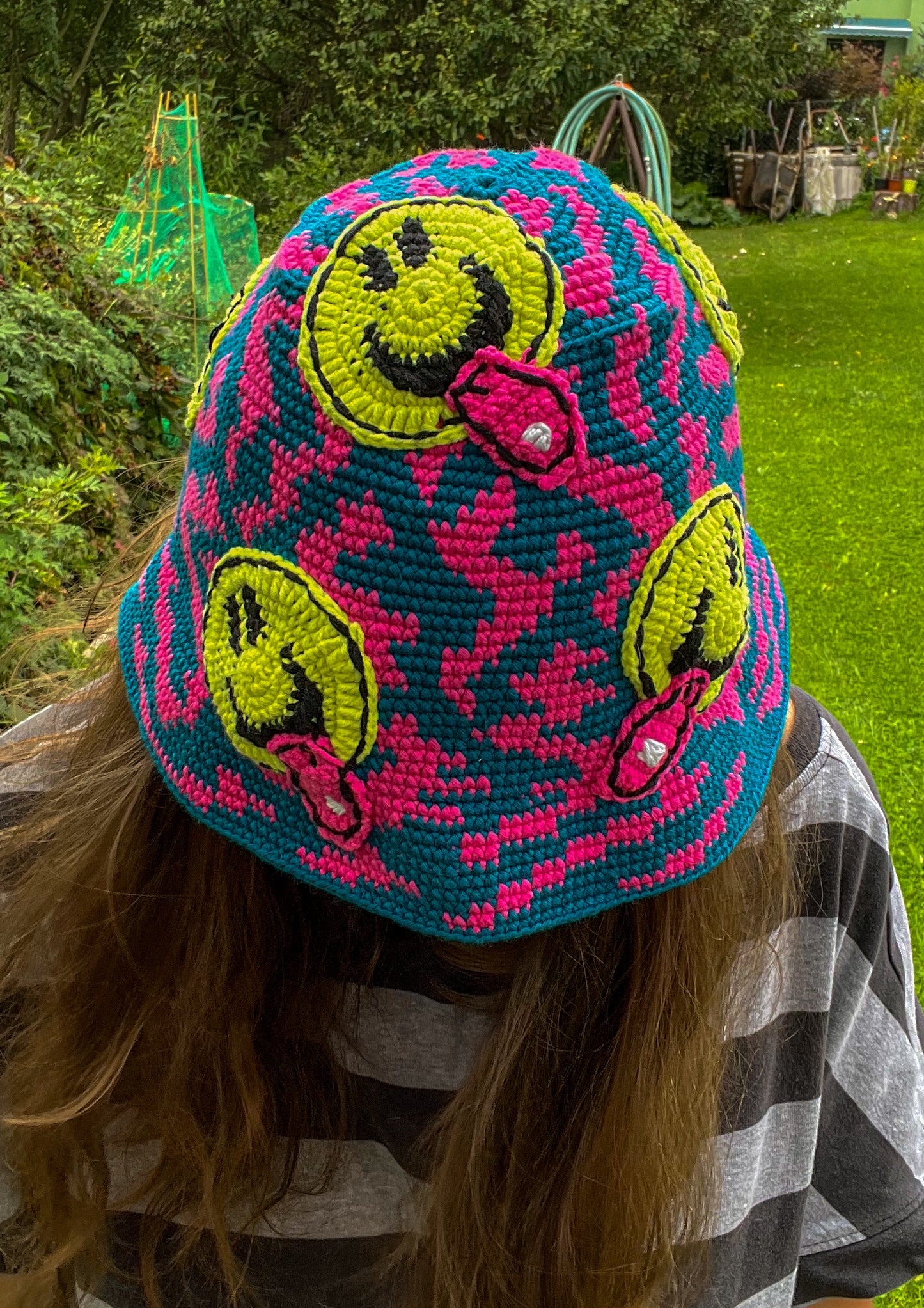 Crochet Emoji Bucket Hat - MADE TO ORDER
