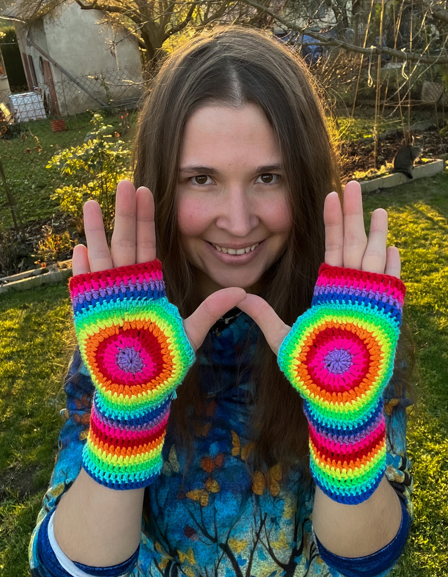 !POPULAR! Crochet Emoji Fingerless Gloves