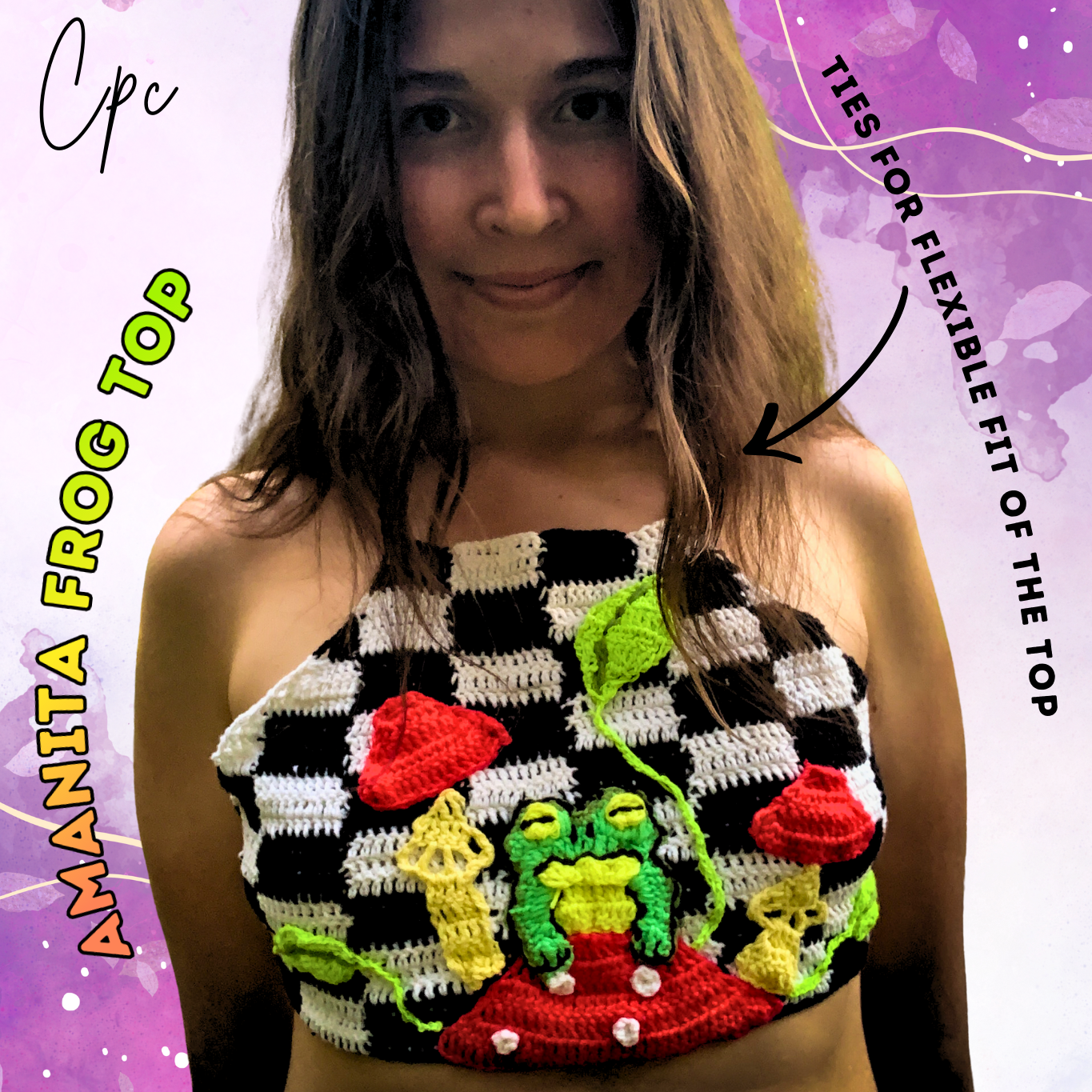 Crochet Amanita Frog Top - AVAILABLE NOW