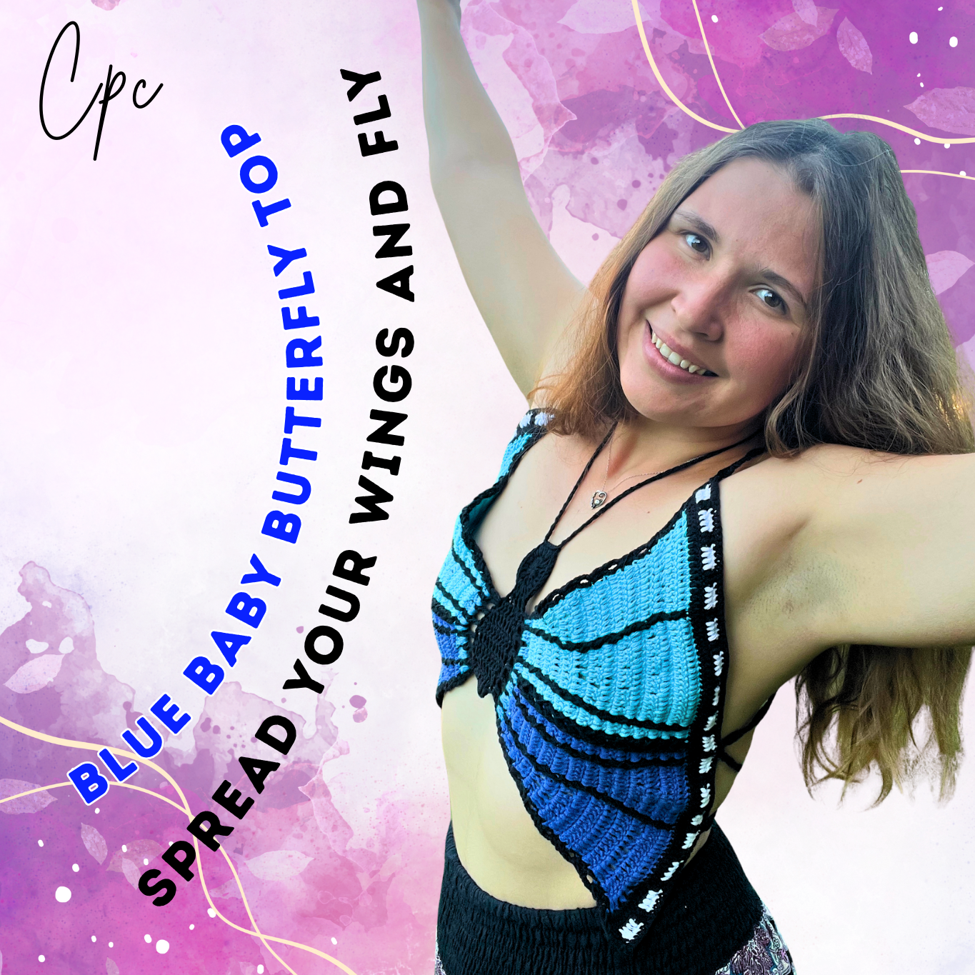 Crochet Baby Butterfly Top - MADE TO ORDER