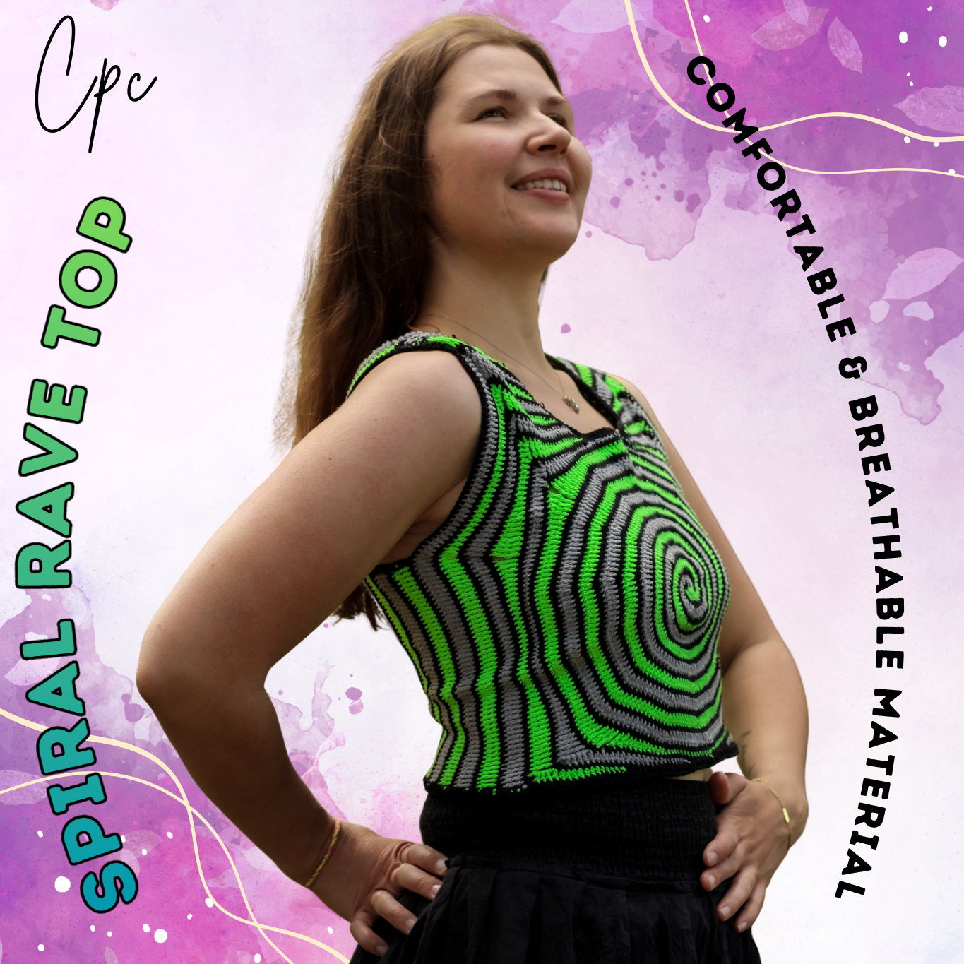 Spiral Rave Top