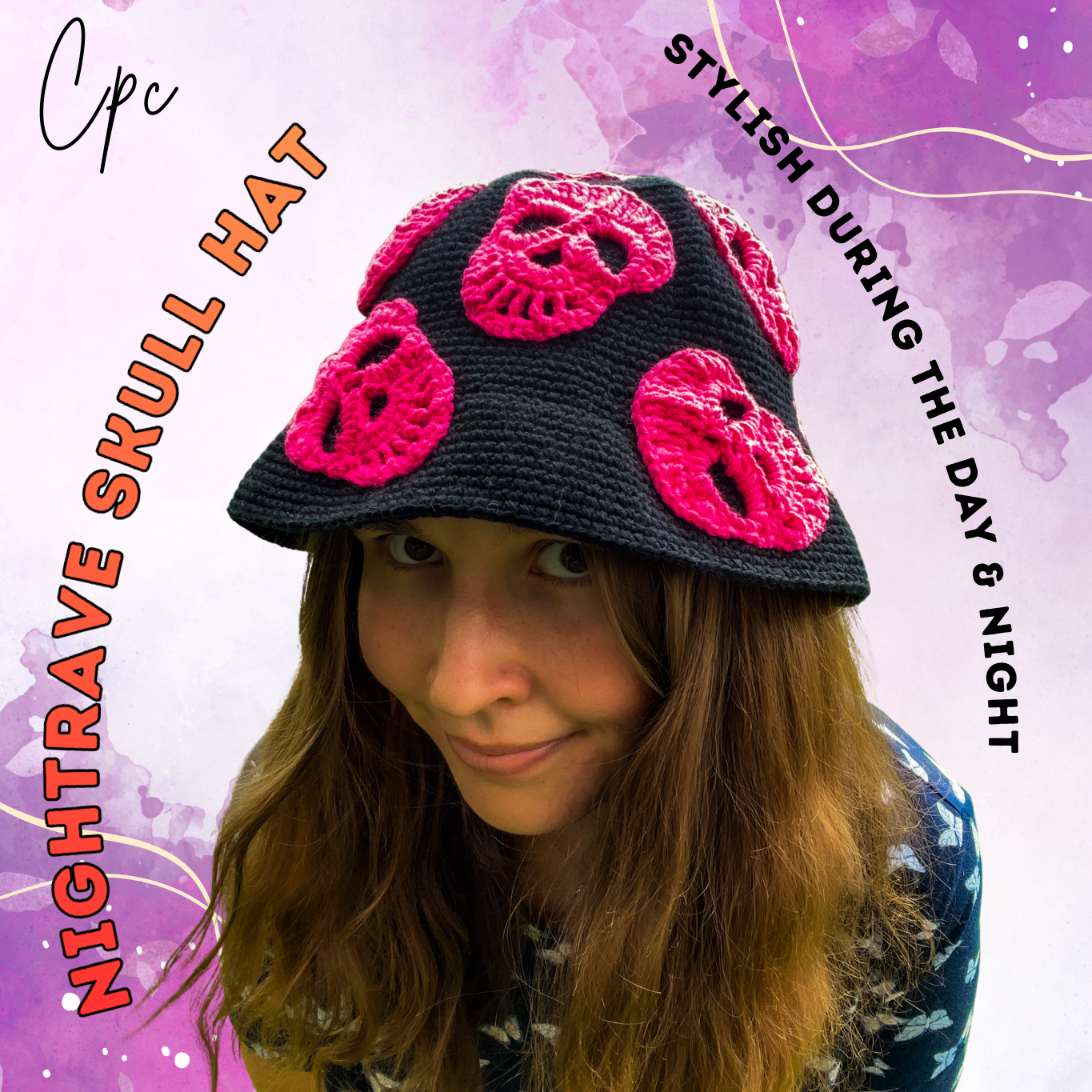 NightRave Skull Bucket Hat