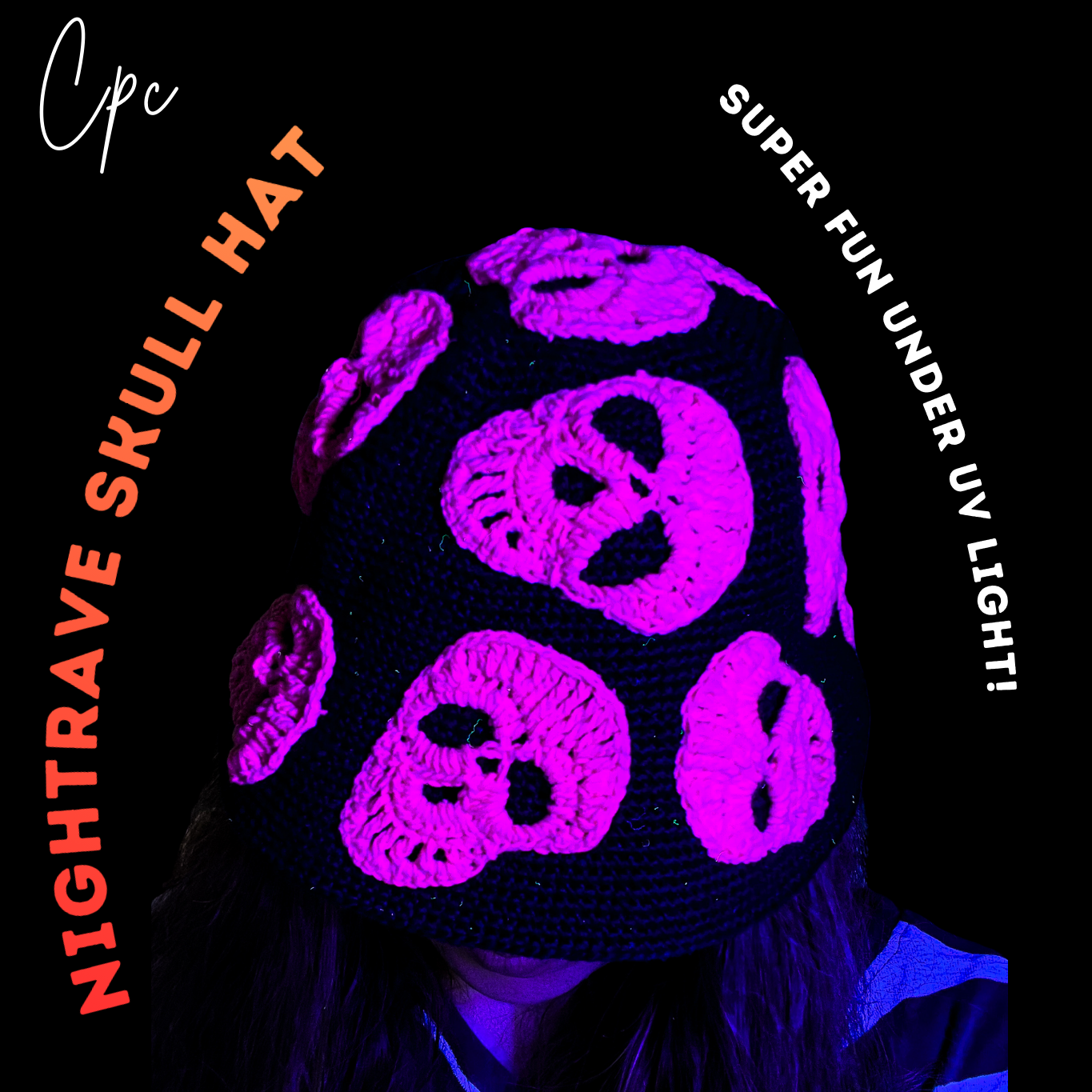 NightRave Skull Bucket Hat