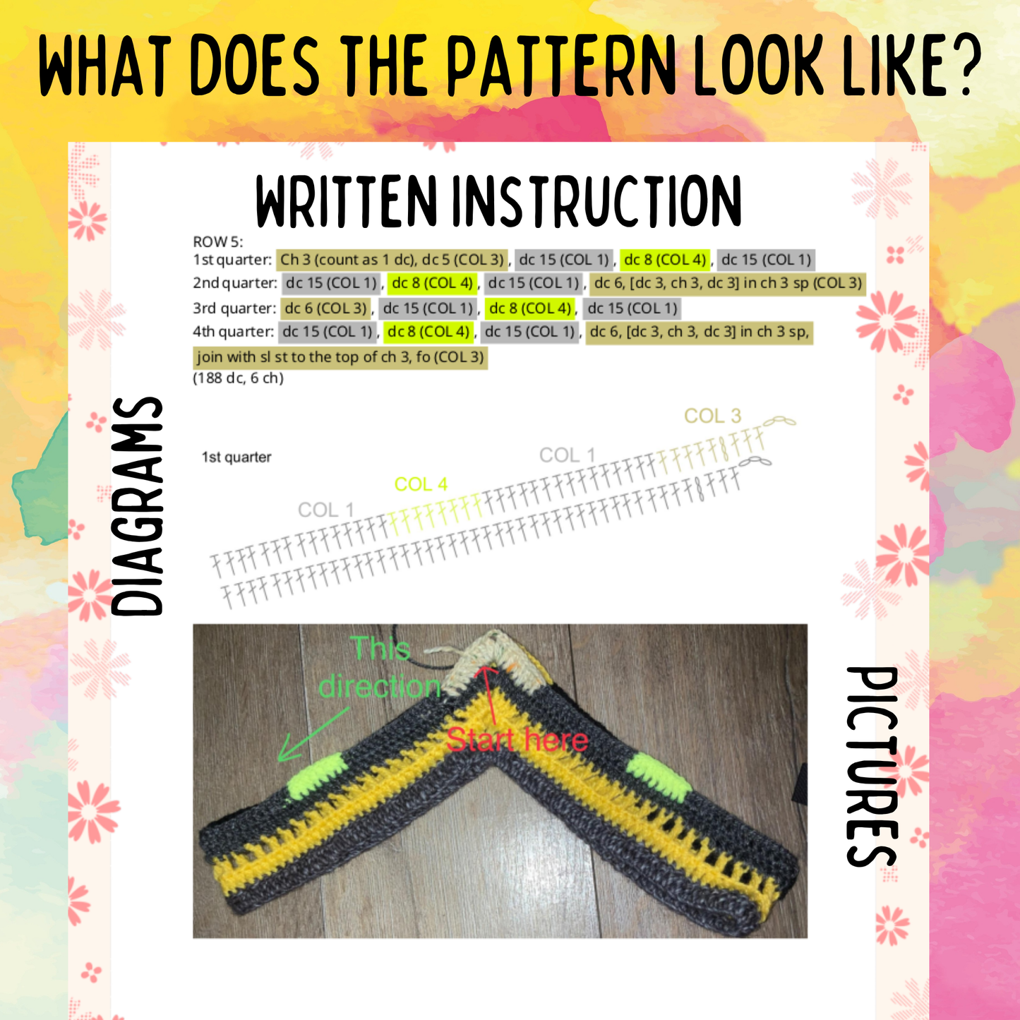 Crochet Alien Poncho - PDF Written Pattern