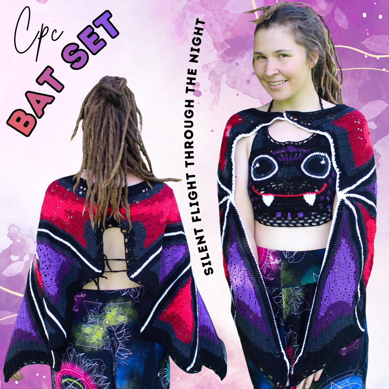 Crochet Bat Set - MADE TO ORDER