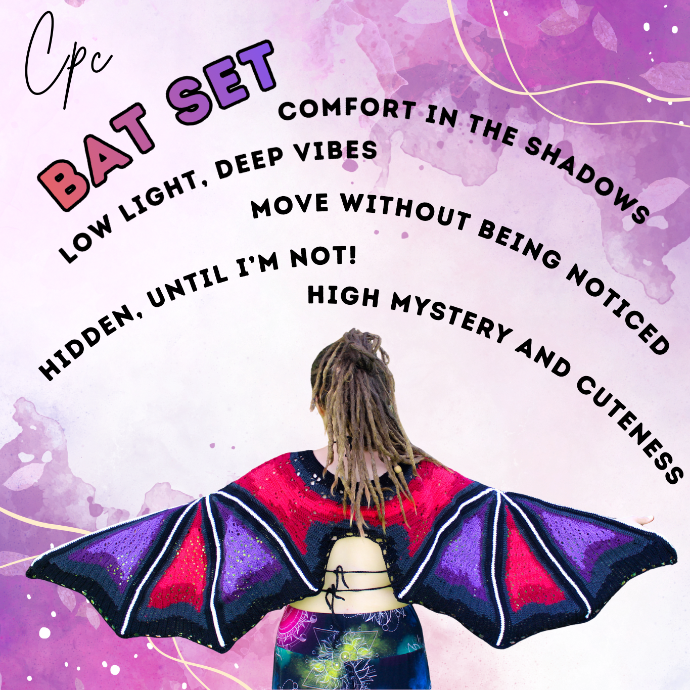 Crochet Bat Set - MADE TO ORDER