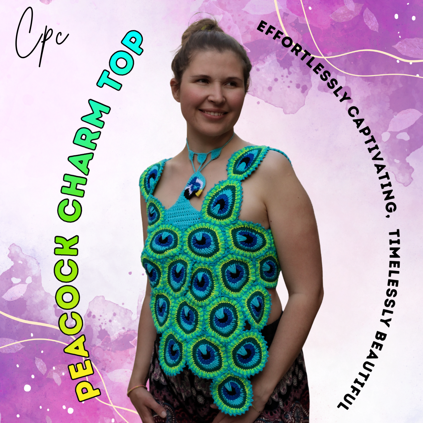 Peacock Charm Top