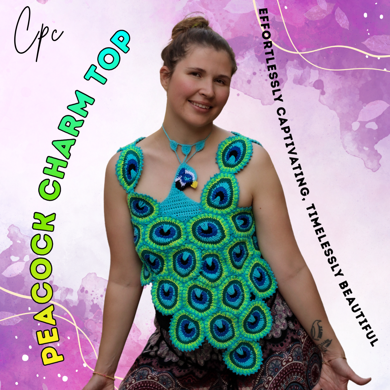 Peacock Charm Top