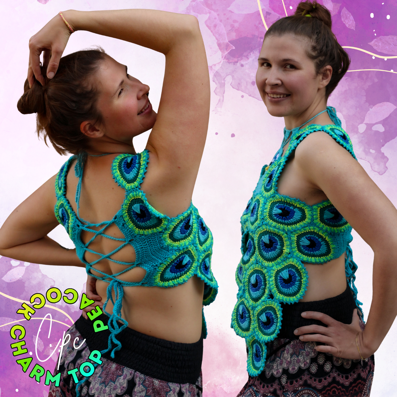 Peacock Charm Top