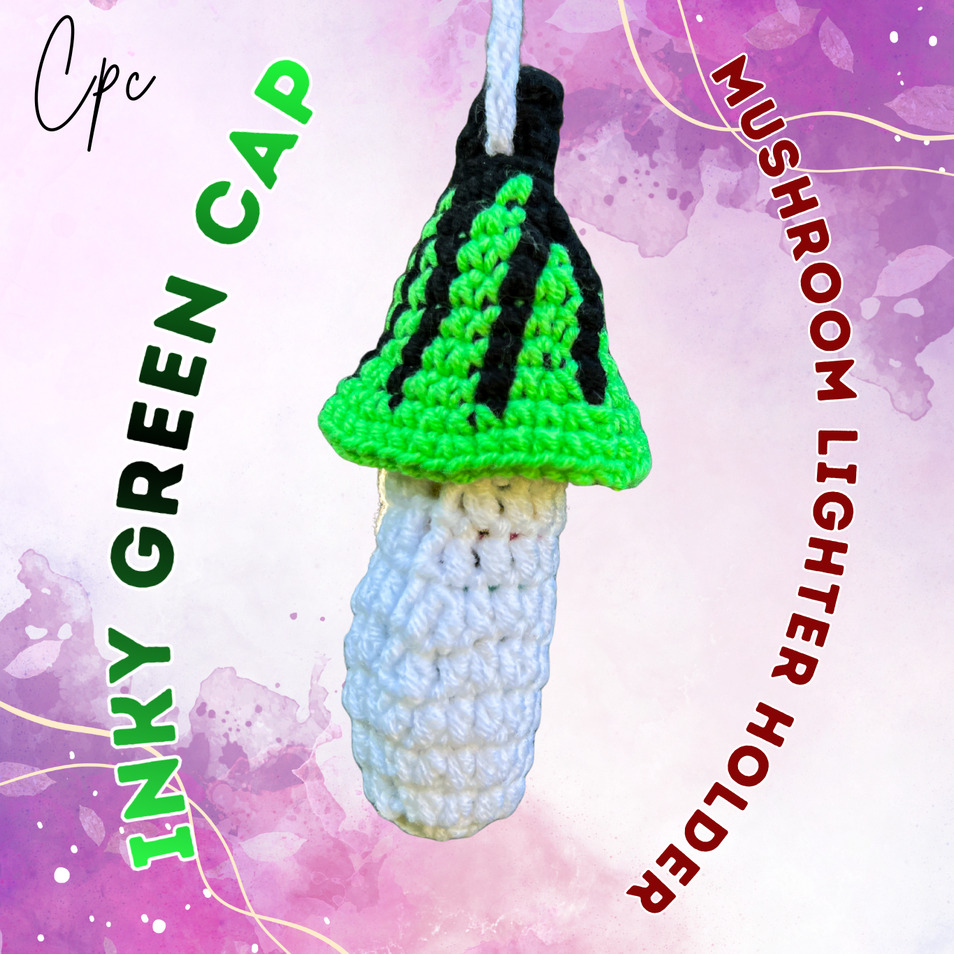 !POPULAR! Crochet Mushroom Lighter Holder - AVAILABLE NOW