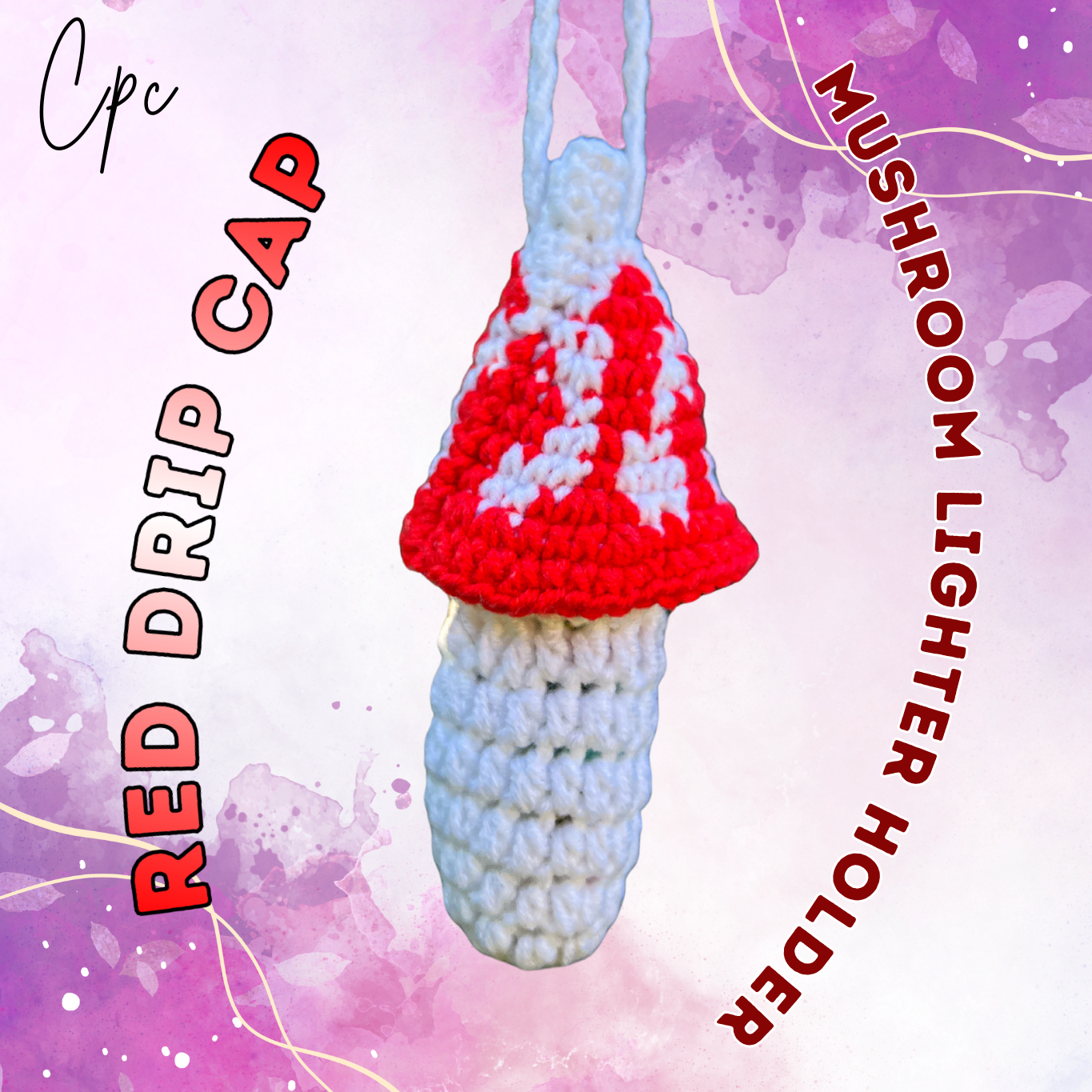 !POPULAR! Crochet Mushroom Lighter Holder - AVAILABLE NOW