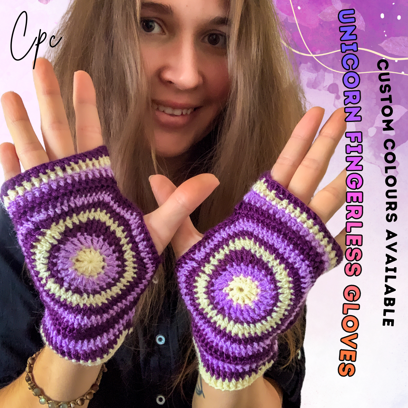 Crochet Unicorn Gloves - MADE TO ORDER