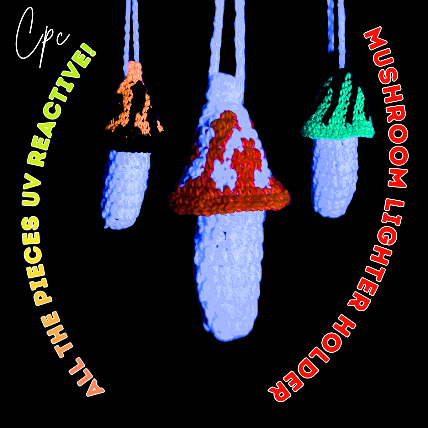 !POPULAR! Crochet Mushroom Lighter Holder - AVAILABLE NOW