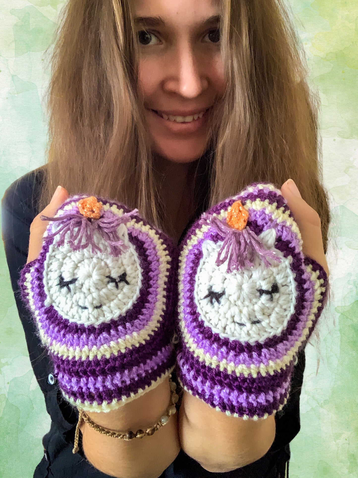 Crochet Unicorn Gloves - MADE TO ORDER