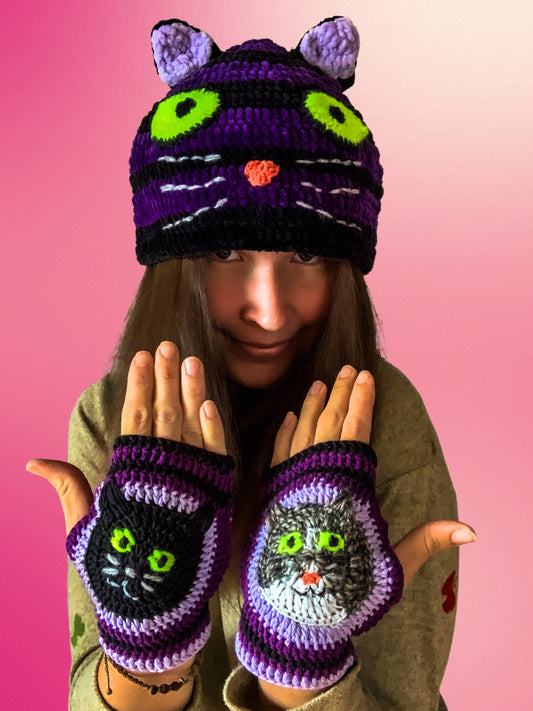 Cat Set - Hat / Gloves - MADE TO ORDER