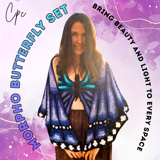 Crochet Butterfly set - MADE TO ORDER