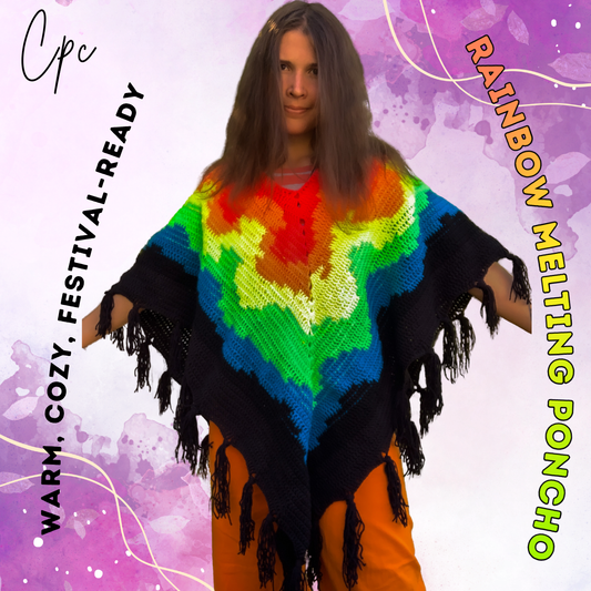 Rainbow Melting Poncho