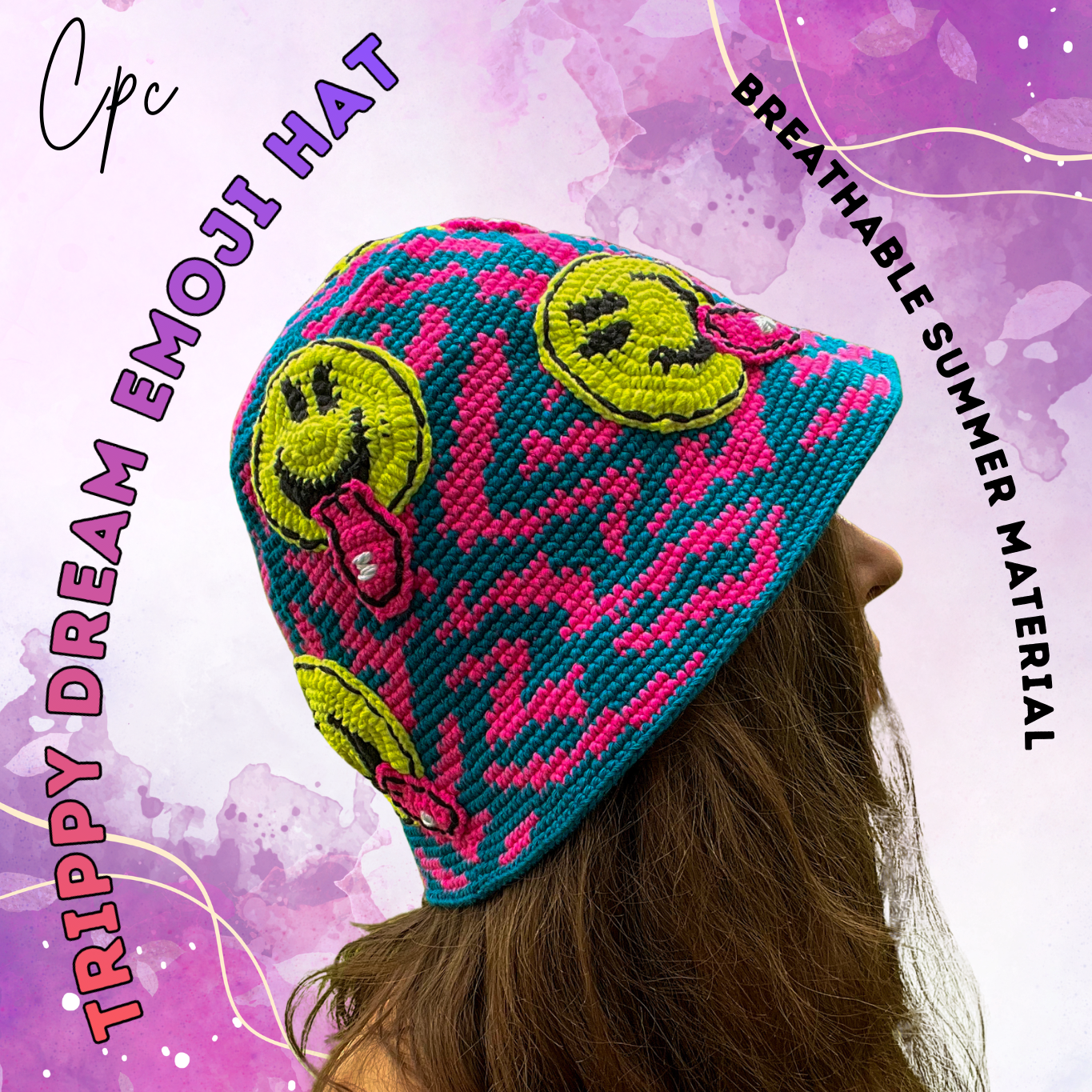 Trippy Dream Emoji Bucket Hat