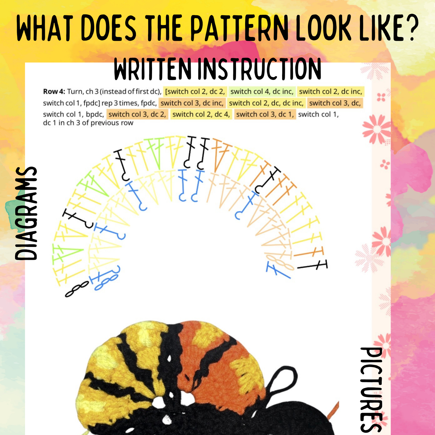 Crochet Butterfly Top - PDF Written Pattern