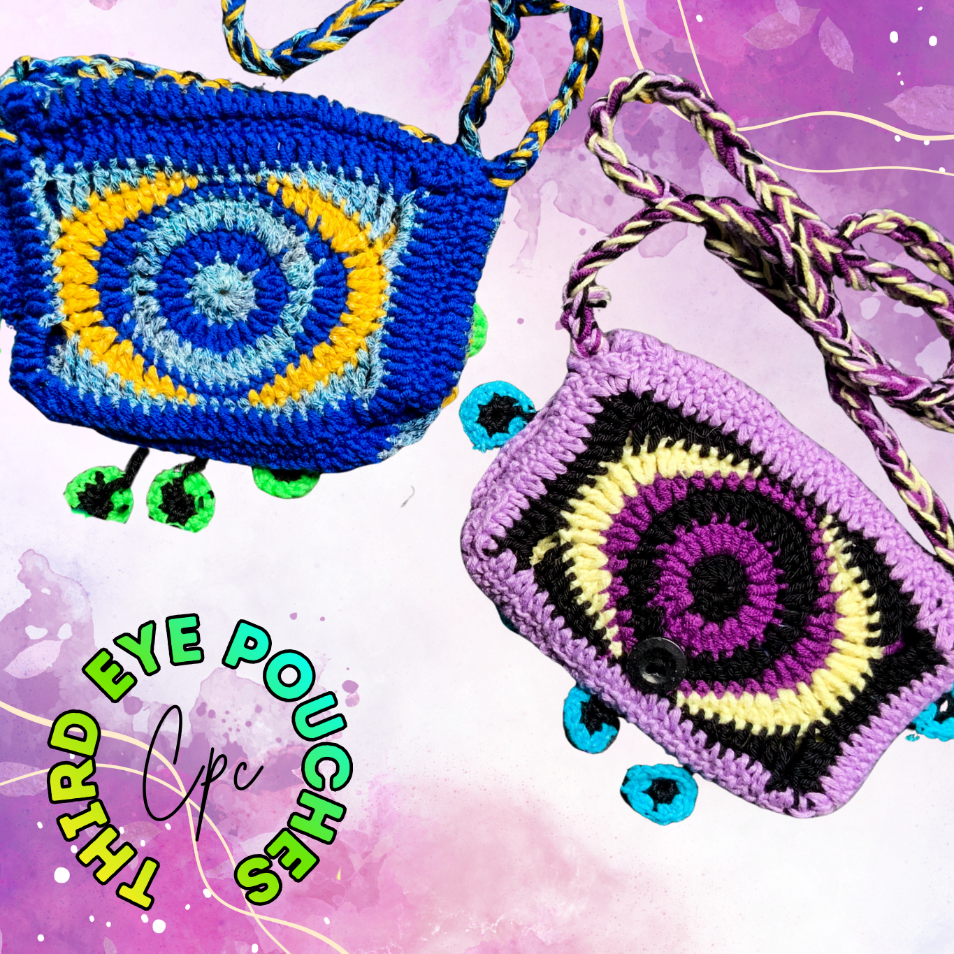 !POPULAR! Crochet Third Eye Pouches - AVAILABLE NOW