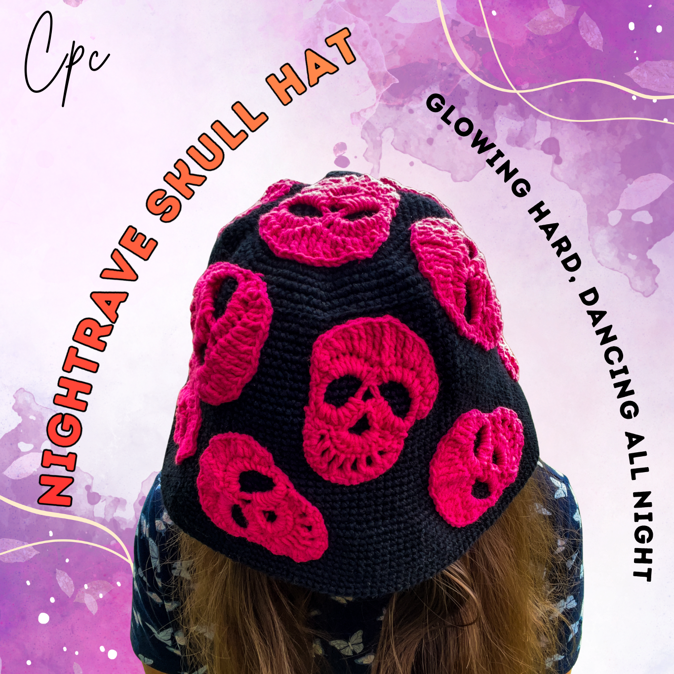 NightRave Skull Bucket Hat