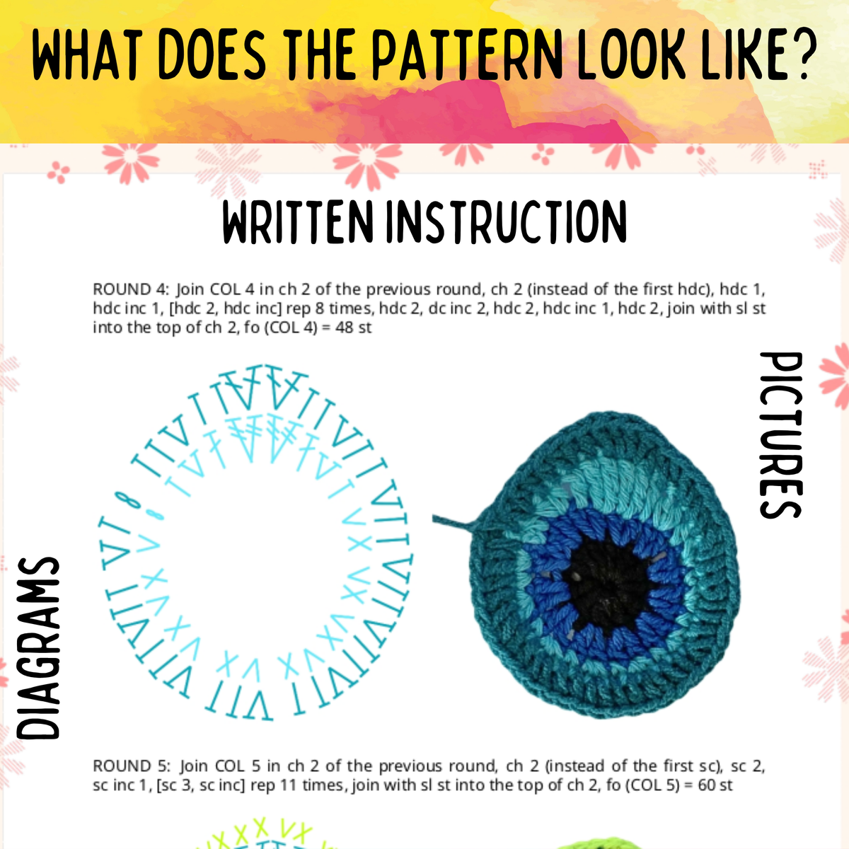 Crochet Peacock Gloves - PDF Written Pattern