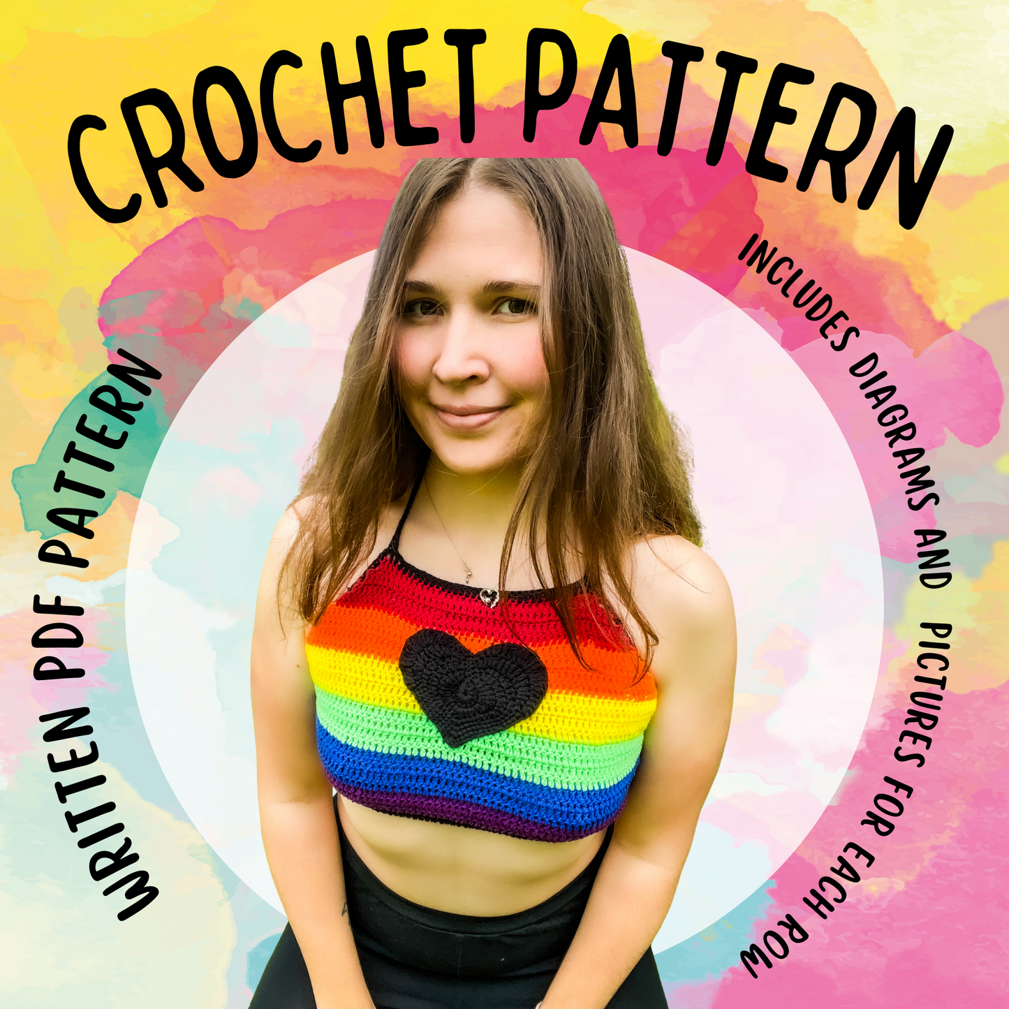 Rainbow Top - PDF Written Pattern