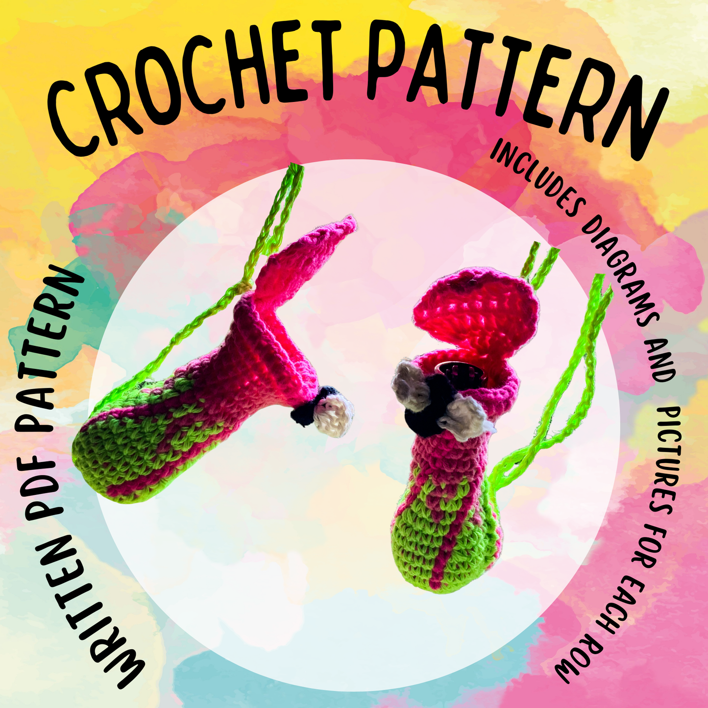 Crochet Pitcher Plant - PDF Written Pattern