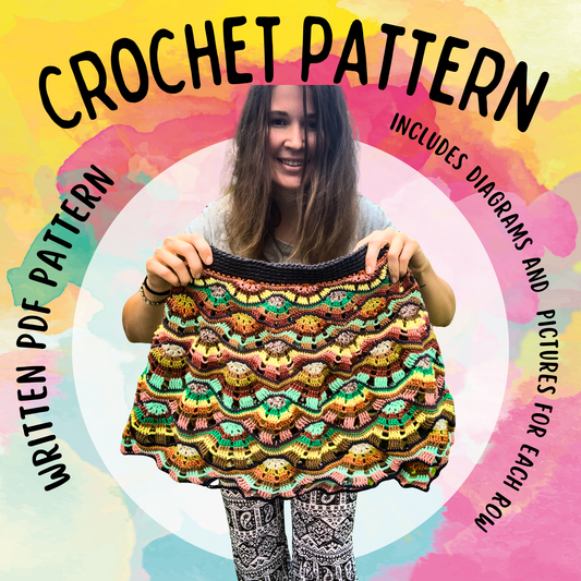 Crochet Owl Skirt PDF Written Pattern