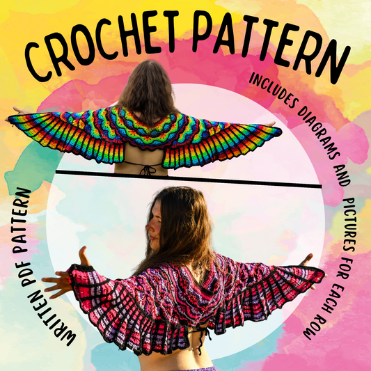 Crochet Owl Wings PDF Written Pattern