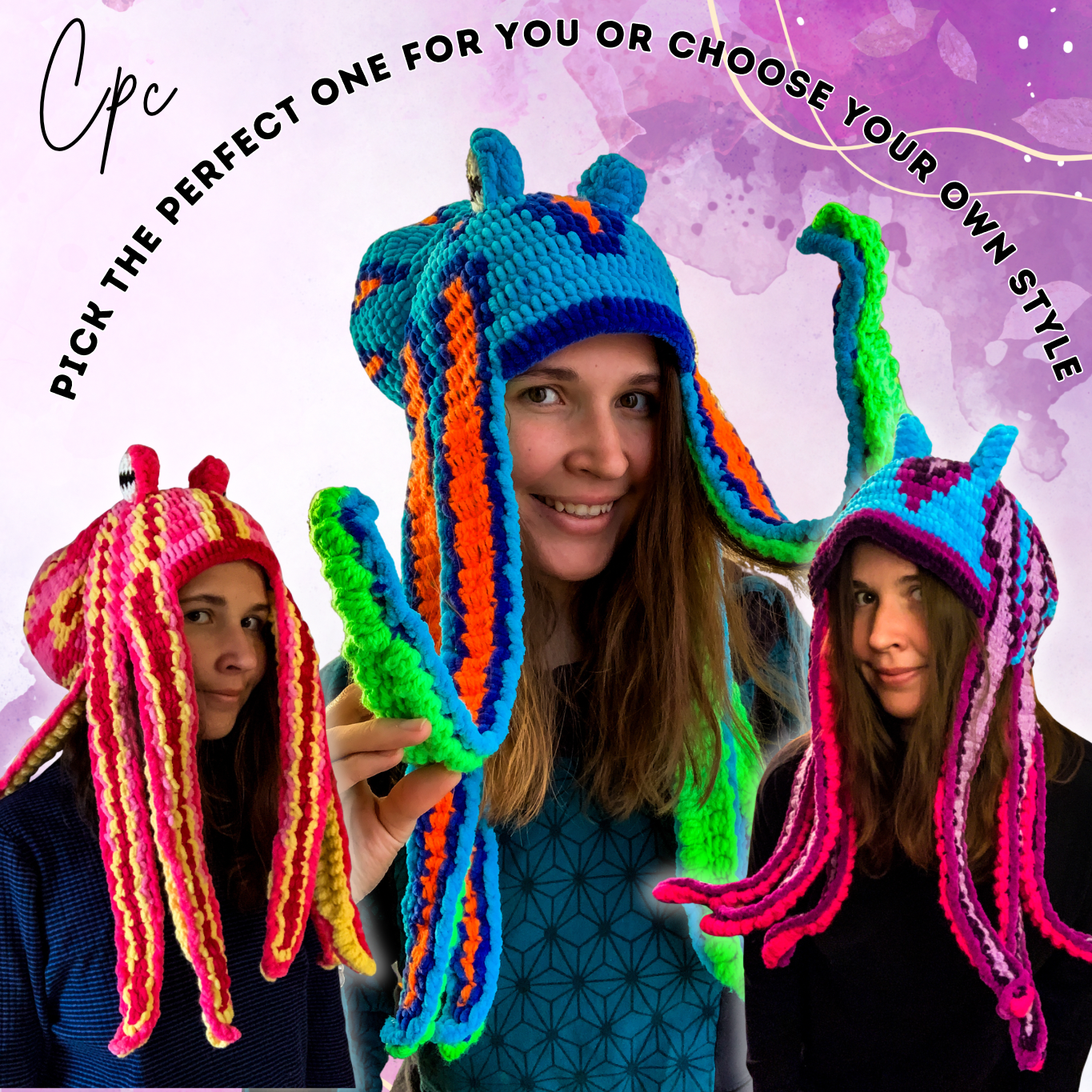 !POPULAR! Crochet Octopus Hat - MADE TO ORDER