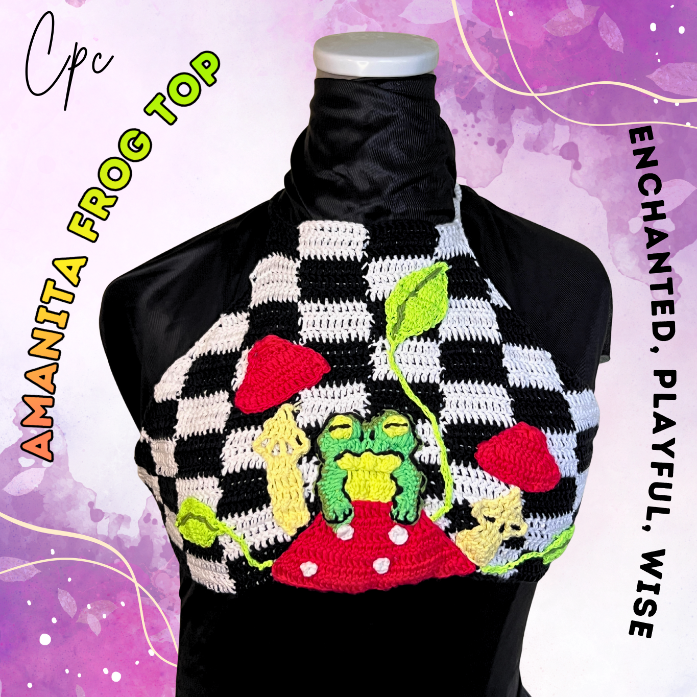 Crochet Amanita Frog Top - AVAILABLE NOW