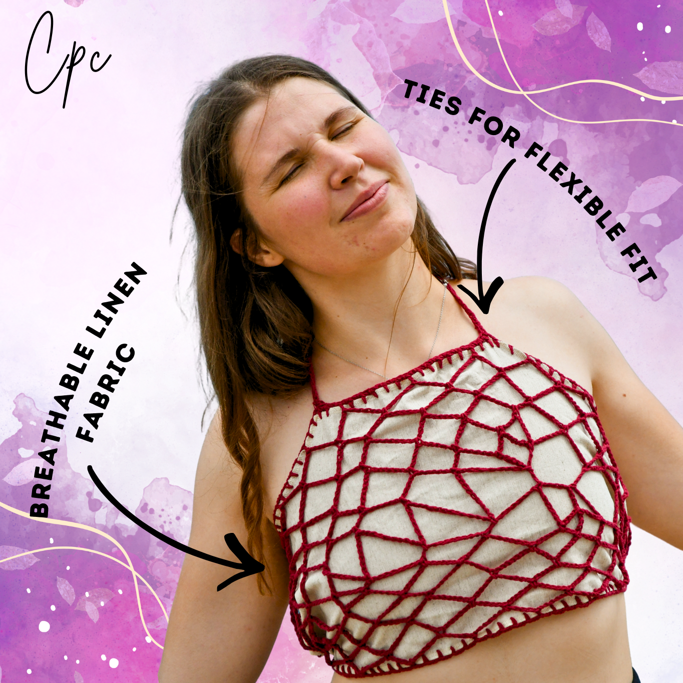 !Linen & crochet! Velvet Web Top - AVAILABLE NOW